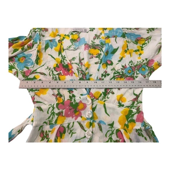 Faithfull the Brand Caliente Floral Print Mini Dress Size 6 - Picture 13 of 15